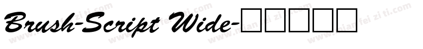 Brush-Script Wide字体转换